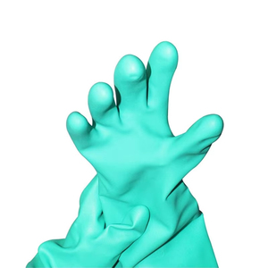 Cheap Double Gloves Waterproof Flexible Work Gloves Nylon Liner Double Gloves Green <b>PVC</b> Palm Coated Safety Double Gloves - Product Image 2