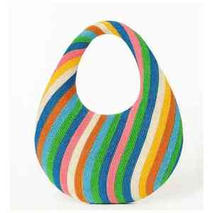 Sac à main artisanal indien de luxe, multicolore, en forme de baguette, durable, style ethnique, sac fourre-tout promotionnel décontracté - Product Image 2