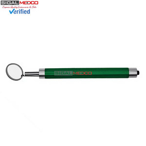 Premium Quality Dental Mouth <b>Mirror</b> with <b>LED</b> Light Green Color Handle Stainless Steel Oral Examination Diagnostic Instrument - Product Image 3
