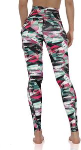 Custom Printed High Waisted Yoga Pants with Pockets for <b>Women</b> Workout Running Sublimated Gym <b>Leggings</b> - Product Image 2