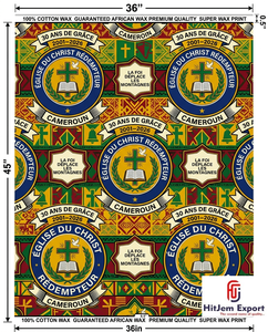 Custom African Wax Print Fabric Manufacturer for Church Anniversary Celebration Convention Uniform and Fundraising Events - Product Image 1