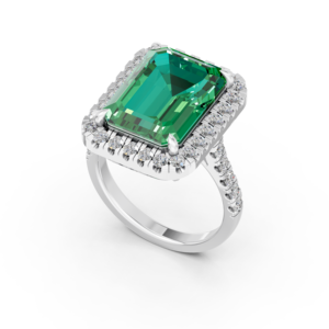 Bague en argent 925 avec diamant de laboratoire pour femme, certifiée IGI, RJC, ODM, OEM, fabricant éthique de bijoux fins, vente en gros E201121 - Product Image 1