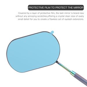 Professional Eyelash Extension <b>Mirrors</b> HD Glass Stainless Steel Handle <b>Lighted</b> 3x Custom Lash <b>Mirrors</b> - Product Image 5