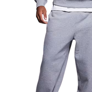 <b>Men's</b> Fleece <b>Trousers</b> Wide Leg Relaxed Fit Elastic Drawstring Waist Side Pockets Cuffed Hem Casual <b>Lounge</b> Training Bottoms Daily - Product Image 2