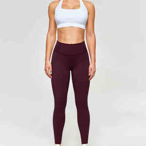 Leggings Deportivos para Mujer de Buena Calidad, Spandex/Poliéster, Transpirables, de Secado Rápido, Ecológicos, Cintura Media Elástica, Largo Completo, Tallas Grandes - Product Image 6