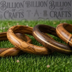 Bracelet en bois fait main, bracelet ethnique en bois, bracelet vintage unisexe, bijoux artisanaux naturels, lot de 3 - Product Image 3