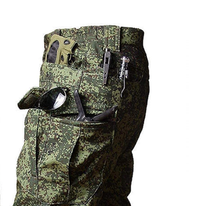 Men's Camouflage Hunting Suit Full Sleeve Zipper Multi-Pockets Waterproof Soft <b>Shell</b> Autumn Wear - Product Image 5