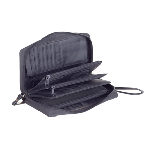 Quality Leather Clutch Large Capacity Woman Travel Organizer ID Card Holder <b>Wristlet</b> Crocodile Print Wholesale Lady Wallets RFID - Product Image 6