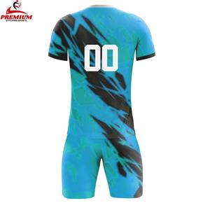 Uniforme de Fútbol Personalizado de Verano Transpirable de Alta Calidad, Manga Corta, 100% Poliéster, Antibacteriano, Anti-UV, Secado Rápido, Colores Personalizados - Product Image 2