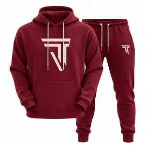 Conjunto Deportivo de Forro Polar Transpirable para Hombre, con Capucha y Cierre de Cordón, Estampado por Transferencia de Calor, Marca Personalizada - Product Image 6