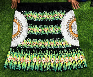 Falda de Poliéster Bordada Personalizable de Cintura Alta para Mujer, Estilo Hawaiano, Mini, Precio al por Mayor OEM, Alta Calidad - Product Image 2