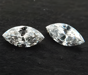 Diamante suelto de corte pera cultivado en laboratorio de 0.02-0.1 ct, CVD 3.00*1.50-4.00*2.00 mm, color D, claridad VVS-SI, para la fabricación de joyas, anillos y pendientes. - Product Image 2