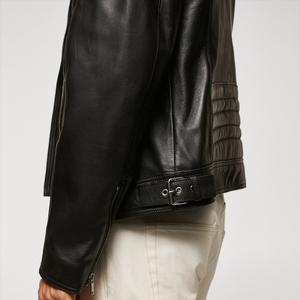 ARTIZ INTERNATIONAL Custom Genuine <b>Leather</b> <b>Jackets</b> Men Womens Unisex Pure <b>Leather</b> Retro Biker Style Windproof Eco-Friendly - Product Image 4