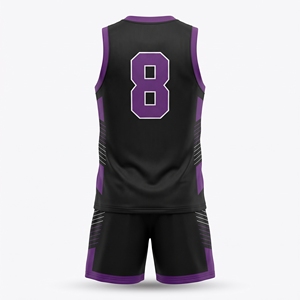 Conjunto de Uniforme de Baloncesto Personalizado, Ropa Deportiva de Malla, Impresión de Nombre y Número del Equipo, Ropa Deportiva para Calle y Cancha, Poliéster/Algodón Digital - Product Image 2
