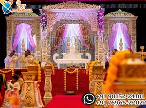 Mandap de mariage Maharani au thème vintage, tendance, décoration de cérémonie et de mandap, ensemble de décoration de mariage indien impérial LONDRES - Product Image 6