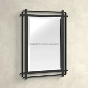 Zahid Exports, Sculpture murale abstraite de grande taille en métal brossé, style moderne, avec miroirs, motif vagues et nature morte, Décoration murale unique de qualité supérieure d'Inde - Product Image 4