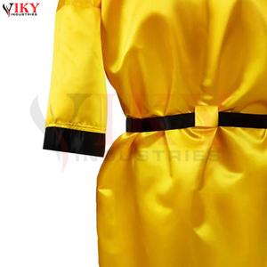 Batas de Boxeo de Primera Calidad en Amarillo y Negro para Adultos, Batas de Lucha MMA Unisex para Grappling, Venta al Por Mayor - Product Image 6