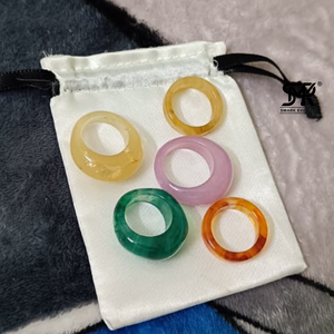 Trendy Multicolor Resin Craft Finger <b>Rings</b> Handmade Unisex Statement Fashion Jewelry Model Lightweight Gift Collection Modern - Product Image 5