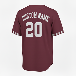 เสื้อเบสบอลผู้ชายสุดเท่ พรีเมียม คุณภาพดี ใส่สบาย ทนทาน พิมพ์ลายแบบซับลิเมชั่นเต็มตัว ชุดยูนิฟอร์มเบสบอล - Product Image 6