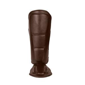 Factory Cheap Price Leg Protection Baseball Training Shin Guard Comfortable Double Strap PU Genuine Leathers Leg Guards Men - Product Image 5