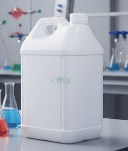 Botella Cuadrada de Plástico HDPE de 5L con Asa para Aceite de Motor y Productos Químicos, con Tapa de Rosca y Sellado, Impresión de Logotipo Personalizable - Product Image 1