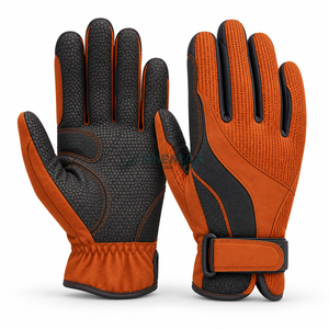 Guantes ligeros para equitación que ofrecen excelente flexibilidad, un manejo seguro y comodidad transpirable para el trabajo en la establos. - Product Image 1