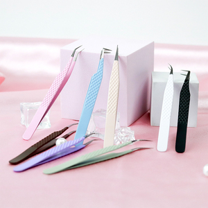 2026 Customized <b>Professional</b> OEM Services For Eyelash Extension Tweezers With Anti Magnetic <b>Case</b> Eyelashes Tweezers - Product Image 1