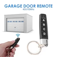 Control Remoto Universal Inalámbrico de 433.92MHz y 12V con Batería AAA, Duplicador de Código de Aprendizaje de 4 Botones, Alcance de 20-100m para Portones