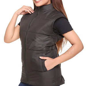 Chaleco de Mujer al por Mayor con Logotipo Personalizado, Hecho de Poliéster, Impermeable, para Uso en Exteriores, con Cuello Alto - Product Image 5