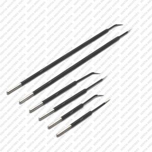 Juego de agujas de microdiseción Top Colorado, rectas y curvas, de tungsteno, para electrodos quirúrgicos, compatibles con lápiz ESU. - Product Image 2