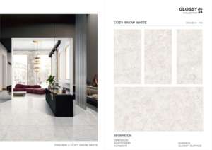 600x1200mm <b>Polished</b> Glazed Porcelain Tiles High Shine Large Dimension Flooring Tile Designed for Modern Interior Architectural - Product Image 2