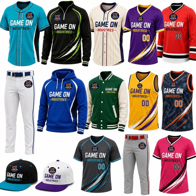 Adults Baseball Softball Team Uniform Sublimated Short Sleeve Letter Sports Wear Kit Training Package Deal Club Teams