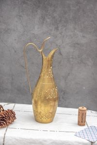 แจกันดอกไม้โลหะชุบทองแบบทันสมัย พร้อมกิ่งดอกไม้ตกแต่ง ทำจากทองแดงและทองเหลืองที่เป็นมิตรกับสิ่งแวดล้อม เหมาะสำหรับตกแต่งโต๊ะงานแต่งงาน - Product Image 5