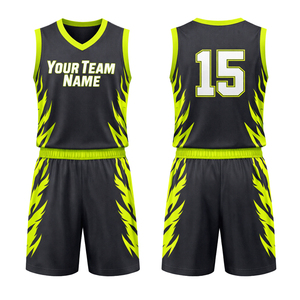 Conjunto de Jersey sin Mangas con Capucha y Pantalones Cortos de Baloncesto al por Mayor OEM, Secado Rápido, 100% Poliéster, Sublimación, Ropa Deportiva para Equipos - Product Image 2