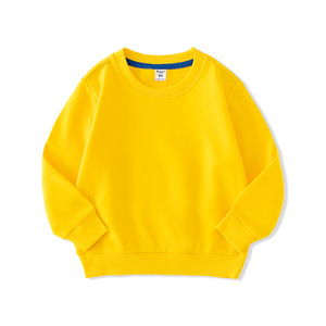 เสื้อสเวตเชิ้ตเด็กสั่งทำพิเศษ ผ้าฝ้าย 100% คอกลม แขนยาว สีพื้น เสื้อผ้าเด็กขายส่ง รับผลิตแบบ OEM - Product Image 3