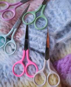 Ciseaux de broderie professionnels de haute qualité en acier inoxydable, ciseaux à filer avec revêtement papier, couleur personnalisée, pour nail art - Product Image 2