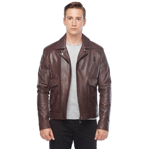 Wholesale Genuine <b>Leather</b> Jacket <b>For</b> <b>Men</b> Best Quality Casual <b>Leather</b> Jacket Custom Design Premium Fashion Wear - Product Image 6