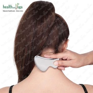 HealthAndYoga HealthAndYoga SteloLift B Shaped Steel Gua Sha <b>Tool</b> for Face and Neck <b>Massage</b> - Product Image 5