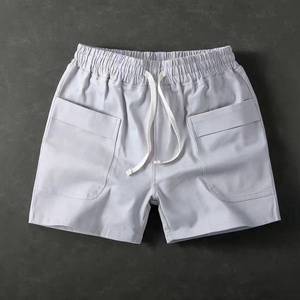 Pantalones Cortos Cargo Personalizados para Hombre, Pantalones Cortos de Verano para Playa, Algodón Casual, Cintura Elástica con Cordón, Transpirables, para Trabajo, Venta al Por Mayor - Product Image 1