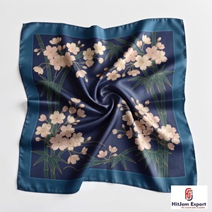 Custom Digital Printed <b>Silk</b> Feel <b>Square</b> <b>Scarf</b> Lightweight Fashion Accessories OEM ODM Manufacturer Gotland Custom Fabric - Product Image 1