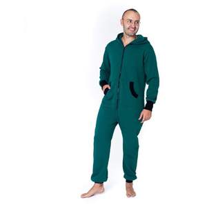 Combinaison de pyjama unisexe pour homme avec logo personnalisé, en polaire polyester/coton, à manches longues, avec poches, vente en gros - Product Image 1