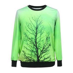 เสื้อสเวตเชิ้ตคอกลมผู้ชาย ลายต้นไม้สีเหลือง ทรงปกติ ลำลอง ผ้าถักโพลีเอสเตอร์ สไตล์ฤดูใบไม้ผลิ - Product Image 4