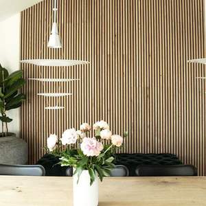 Paneles Acústicos de Madera Cuadrados de Alto Rendimiento, Listones de Madera con Fieltro Acústico, Paneles de Pared Insonorizantes con Excelente Rendimiento - Product Image 6