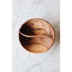 Bol de service en bois de style traditionnel, bol à salade en bois massif pour la maison, la cuisine et l'hôtellerie - Product Image 2