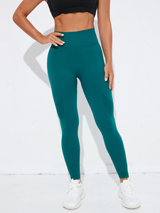 High Waist Seamless Full Length Printed Yoga <b>Leggings</b> Spandex Nylon Four-Way Stretch Breathable Quick Dry Elastic Waist Workout - Product Image 3