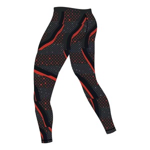 กางเกงเลกกิ้งออกกำลังกายผู้ชายทรงสลิมฟิตเอวยางยืดสีพื้นแบบขายส่งตามสั่ง ระบายอากาศได้ดี แห้งเร็ว - Product Image 3