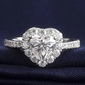 Bague de fiançailles pour femme en or blanc 14 carats, diamant de laboratoire personnalisé, certifié IGI, taille brillant, style hip-hop, 6 grammes - Product Image 4