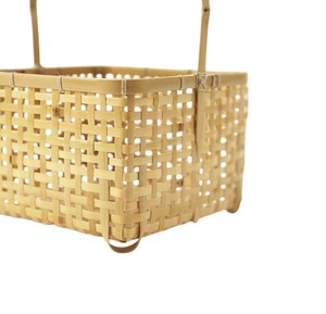 Panier en bambou tressé du Vietnam, contenants de rangement, organisateur de cuisine, boîtes de rangement alimentaire, pour emballage, décoration intérieure, panier - Product Image 3