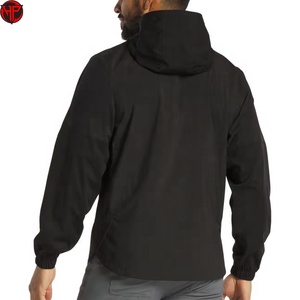 Hexaplus Industries <b>Men's</b> Hooded <b>Half</b> <b>Zip</b> Windproof Breathable Polyester Spandex Blend Golf <b>Jacket</b> - Product Image 4