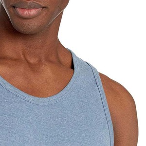 เสื้อกล้ามถักคอโอสีฟ้าอ่อนสำหรับผู้ชาย สวมใส่สบายๆ - Product Image 6